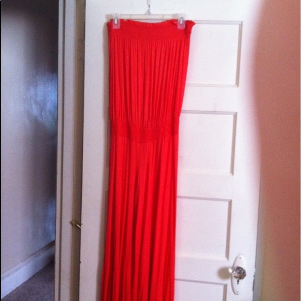 Strapless Jersey Knit Wide Leg Jumper NWOT🔥🔥🔥